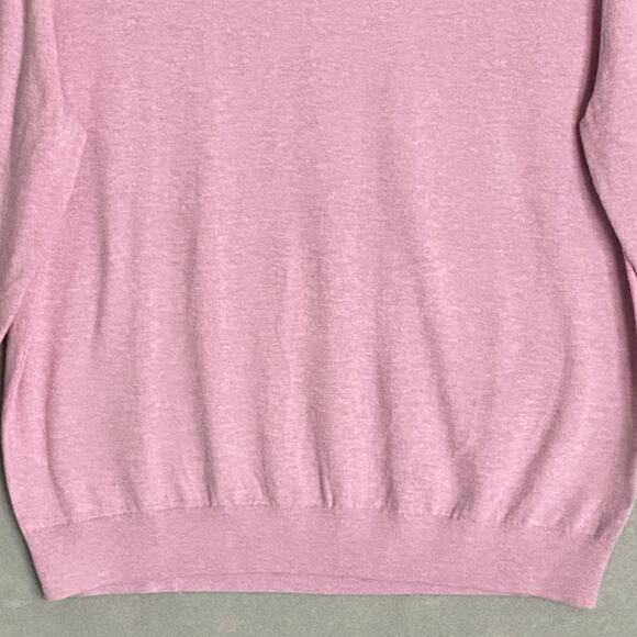 Nautica Men's XXL NavTech V-Neck Sweater Long Sleeve Pink Heather NEW - Picture 4 of 11